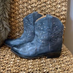 Authentic Leather Blue Boots